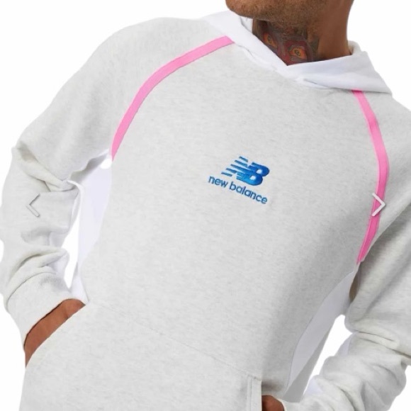 New Balance Men's Hoodie Athletics Amplified Size S color gray - Picture 3 of 9